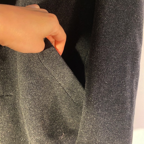 Men's Heavy Wool Single-Breasted Coat - Picture 4 of 6